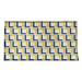 East Urban Home LA Throwback Football Luxury Envelope Sham, Microfiber in Gray/Blue/Yellow | 22 H x 38 W x 0.1 D in | Wayfair