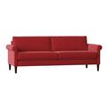 Red Barrel Studio® Garysburg 87.5" Rolled Arm Sofa w/ Reversible Cushions Other Performance Fabrics in Red/Gray | 33 H x 87.5 W x 36.75 D in | Wayfair