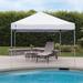 Z-Shade Straight Leg Instant 10 Ft. W x 10 Ft. D Steel Pop-Up Canopy Metal/Steel/Soft-top in Gray/White | 111.6 H x 120 W x 120 D in | Wayfair