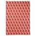 East Urban Home Tampa Bay Throwback Football Luxury Fleece Throw Microfiber/Fleece/Microfiber/Fleece in Orange/Red | 50 W in | Wayfair