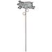 Rosalind Wheeler Louane Pig 2 Piece Garden Stake Set Metal | 17.25 H x 6.5 W x 0.75 D in | Wayfair 494E91AE273C45A0BAF850FBD59E87BB