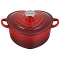 Le Creuset Enameled Cast L'Amour Collection 2 Qt Heart Sheped Dutch Oven w/ Lid Enameled Cast /Cast in Black | 5.4 H x 7.5 W in | Wayfair