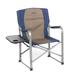 Kamp-Rite Portable Director's Camping Chair w/Table & Cup Holder Metal in Black | Wayfair KAMPCC105