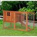 Archie & Oscar™ Bartholomew Chicken Coop w/ Nesting Box & Outdoor Run Solid Wood in Brown | 40.5 H x 42 W x 64.3 D in | Wayfair
