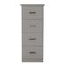 Latitude Run® Genisys 4-Drawer Vertical Filing Cabinet Wood in Gray/Black | 56 H x 22 W x 21 D in | Wayfair 38E9CCBBCDAA4B75B7BF67171C96E0D6