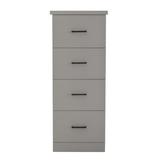 Latitude Run® Genisys 4-Drawer Vertical Filing Cabinet Wood in White/Yellow | 56 H x 22 W x 21 D in | Wayfair 809FD1186EA04B42BA43665669728FD4