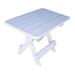 Rosecliff Heights Ansel Folding Outdoor Side Table Plastic in White | 17.5 H x 24 W x 16 D in | Wayfair 0968BCB8DE1243B68DE977914025A723