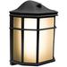 Winston Porter Tra Black 7.75" H Integrated LED Outdoor Wall Lantern w/ Dusk to Dawn Aluminum/Plastic/Metal in Black/Gray | Wayfair