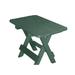 Rosecliff Heights Ansel Folding Outdoor Side Table Plastic in Green | 17.5 H x 24 W x 16 D in | Wayfair 76B47EF086424F67BA4FEB9319B5EEEA