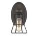 Gracie Oaks Painesville 1-Light Dimmable Armed Sconce Glass/Metal in Brown | 9.75 H x 5 W x 6.25 D in | Wayfair AE959EC8B2C24079BCF991317121462D