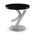 Orren Ellis Bergamot Pedestal End Table Stainless Steel in Gray | 24 H x 22 W x 22 D in | Wayfair 9A5FB779F768404F92F406775ED23534