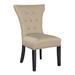 Hekman Bryn Tufted Wingback Side Chair Faux Leather/Upholstered/Velvet/Fabric in Red/Gray | 40 H x 24 W x 26.5 D in | Wayfair 72751010-074F