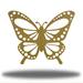 Gracie Oaks Roquemore Butterfly Metal in Yellow | 12 H x 12 W x 0.06 D in | Wayfair B784F76E77414E42A2C59F24AB303A3E