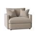 Armchair - Wayfair Custom Upholstery™ Madison 47" Down Cushion Armchair Sustain®/Fabric in Brown | 26 H x 47 W x 42 D in