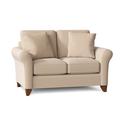 Wildon Home® Drogin 59" Rolled Arm Loveseat w/ Reversible Cushions Velvet/Polyester/Other Performance Fabrics in Brown | Wayfair
