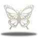 Gracie Oaks Roquemore Butterfly Metal in Gray | 8 H x 8 W x 0.06 D in | Wayfair 4965ECECAA054D6490F031D0DA23C58A
