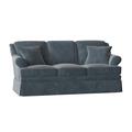 Lark Manor™ Amrin 73" Rolled Arm Sofa w/ Reversible Cushions, Solid Wood in Blue | 34 H x 73 W x 35 D in | Wayfair AA1B5E49E8FC42DB81FA5BA2EFE51C73