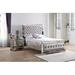 Glory Furniture Versailles Tufted Standard Bed Upholstered/Polyester in Gray | 65 H x 60 W x 81 D in | Wayfair G8105A-FB