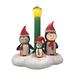 The Holiday Aisle® 3 Penguins in Santa Caps Singing under Lamppost w/ Cardinal Inflatable in Black/Green/Red | 72 H x 8.66 W x 8.87 D in | Wayfair