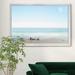 Dovecove Beachscape Photo V - Picture Frame Print on Canvas Canvas, Solid Wood in Blue | 30.5 H x 42.5 W x 1.5 D in | Wayfair