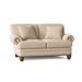 Canora Grey Ballester 65" Rolled Arm Loveseat w/ Reversible Cushions Wood/Velvet/Polyester/Other Performance Fabrics in Brown | Wayfair