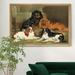 Red Barrel Studio® Toy Spaniels - Picture Frame Print on Canvas Canvas, Solid Wood in Black/Brown | 30.5 H x 42.5 W x 1.5 D in | Wayfair