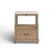 Birch Lane™ Aberdale 1 - Drawer Nightstand Wood in White/Brown | Wayfair C8C870E67F0A4792B31537AC6CF91C2F