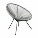 George Oliver Woven Basket Patio Chair Metal | 26 H x 35 W x 28 D in | Wayfair 75BD249E63BD4829AAAC20C44310F783