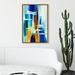 Ivy Bronx Neptune - Painting Print on Canvas in Blue/Orange/Red | 30 H x 20 W x 1.5 D in | Wayfair D5BFB2DF966C460EBB9D2594FEAADEBA