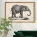 Bungalow Rose Brodtmann Young Elephant - Picture Frame Painting Print on Canvas Canvas, in Gray/Green | 30.5 H x 42.5 W x 1.5 D in | Wayfair