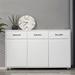 Latitude Run® Geirlaug 52.4" Wide 3 Drawer Sideboard Wood in White | 32.08 H x 52.4 W x 15.74 D in | Wayfair B1F2537C3E4A472396A54E1C6215AF02