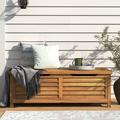 Beachcrest Home™ Anjenette 78.87 Gallon Water Resistant Acacia Solid Wood Deck Box Wood/Solid Wood in Brown | 18 H x 51.25 W x 19.75 D in | Wayfair