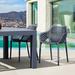 Joss & Main Asherton Square 4 - Person 39" Long Outdoor Dining Set Plastic in Gray | 29.5 H x 39 W x 39.37 D in | Wayfair