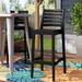 Joss & Main 30" Patio Bar Stool Plastic in Black | 42.5 H x 17.7 W x 20.1 D in | Wayfair 367770BCE97D4094B1154269CCEB07E7