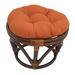 World Menagerie Round Indoor Ottoman Cushion Polyester/Cotton Blend | 4 H x 18 W in | Outdoor Furniture | Wayfair WRMG2726 42517890