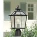 Charlton Home® Niell 1-Light 14.75" H Hardwired Lantern Head Metal in Black | 14.75 H x 3 W x 8 D in | Wayfair THPS6748 39717805