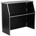 Ebern Designs Bukowski 4' Laminate Foldable Portable Bar for Events in Black | 42.75 H x 19.5 D in | Wayfair EBDG3902 44152800
