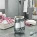 Dwellza Silver Mosaic Bathroom Tumbler Holder Resin, Wood in Gray | 4.49 H x 3.19 W x 3.19 D in | Wayfair SMM-44365
