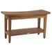 Aqua Teak Maluku Shower Seat, Wood | 18 H x 18 W x 12 D in | Wayfair 376