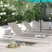 Wade Logan® Shore Aluminum Outdoor Chaise Metal/Wicker/Rattan in Gray | 37.5 H x 25 W x 76 D in | Wayfair ORNE3627 41988330