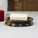 Bloomsbury Market Jolene Soap Dish Marble in Black/Brown | 1 H x 4.75 W x 6.5 D in | Wayfair BBMT2301 39857806