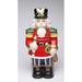 The Holiday Aisle® Nutcracker Storage Jar Ceramic in Black/Red/White | 14.75 H x 7 W x 6 D in | Wayfair 56801