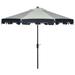 Brayden Studio® Lizarraga 9' Market Umbrella Metal in Blue/Navy/Brown | 98.8 H in | Wayfair BRYS1224 30304658