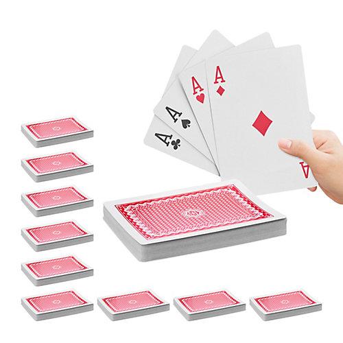 10 x Pokerkarten Jumbo 54 Karten