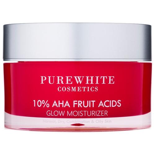 Pure White Cosmetics - 10% AHA Fruit Acids Glow Moisturizer Gesichtscreme 50 ml