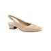 Wide Width Women's Dea Slingbacks by Trotters® in Dark Nude (Size 9 1/2 W)