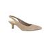 Women's Scarlett Slingback Pumps by Bella Vita® in Almond Kid Suede (Size 9 1/2 M)