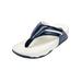Extra Wide Width Women's The Sporty Thong Sandal by Comfortview in Navy (Size 10 WW)