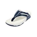 Women's The Sporty Slip On Thong Sandal by Comfortview in Navy (Size 11 M)