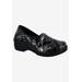 Women's Laurie Slip-On by Easy Street in Black Patent (Size 8 1/2 M)